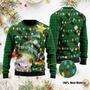 Ho Ho Ho Cow Christmas Tree Ugly Christmas Sweater