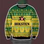 Holsten Pils Knitting Pattern Print Ugly Christmas Sweater