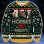 Horse Make Me Merry Ugly Christmas Sweater