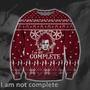 I Am Not Complete Knitting Pattern Print Ugly Christmas Sweater