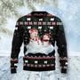 Indian Spitz And Snowman Ugly Christmas Sweater