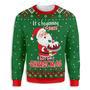 Its Beginning To Taste A Lot Like Christmas Santa Claus Baking Ugly Christmas Sweater