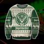 Jagermeister Knitting Pattern Print Ugly Christmas Sweater 1