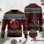 Jesus And Mandala Pattern Ugly Christmas Sweater