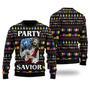 Jesus Party Ugly Christmas Sweater, Jumper For Men & Women Adult – Gifts For Christians