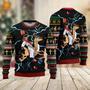 Jesus Riding Reindeer Black Christmas Ugly Christmas Sweater For Men & Women