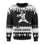 Jesus Saves Baseball Ugly Christmas Sweater