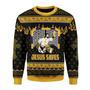 Jesus Saves Hockey Ugly Christmas Sweater