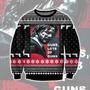 John Wick Guns, Lots Of Guns Print Ugly Christmas Sweater