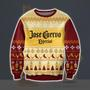 Jose Cuervo Especial Tequila Knitting Pattern Print Ugly Christmas Sweater