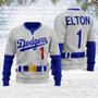 LAD Baseball Player Christmas Sweater