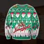 Leinenkugel'S Beer Knitting Pattern Print Ugly Christmas Sweater