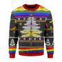 LGBT Dragon Christmas Tree Christmas Sweater