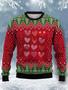 Love Chest Print Casual – Ugly Sweater Christmas