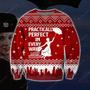 Mary Poppins Knitting Pattern Print Ugly Christmas Sweater