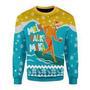 Mele Kalikimaka Surfing Santa Ugly Christmas Sweater