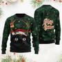 Merry Christmas Black Cat Ugly Christmas Sweater