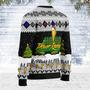 Merry Christmas Black Hoho Ranger Unisex Wool Sweater