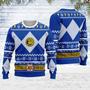 Merry Christmas Unisex Christmas Sweater Blue Power Ranger Apparel