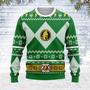 Merry Christmas Unisex Christmas Sweater Green Power Ranger Apparel