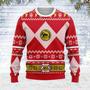 Merry Christmas Unisex Christmas Sweater Red Power Ranger Apparel