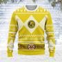 Merry Christmas Unisex Christmas Sweater Yellow Power Ranger Apparel