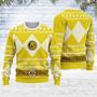 Merry Christmas Unisex Christmas Sweater Yellow Power Ranger Apparel