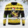 Merry Christmas Yellow Hoho Ranger Unisex Wool Sweater