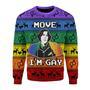 Move I'm Gay Christmas Sweater