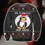 Mr. Flibble Knitting Pattern Print Ugly Christmas Sweater