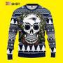 Nfl Skull Flower New England Patriots Custom Ugly Christmas Sweater, Jumpers