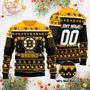 Nhl Boston Bruins Personalized Custom Ugly Christmas Sweater, Jumpers