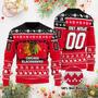 Nhl Chicago Blackhawks Personalized Custom Ugly Christmas Sweater, Jumpers