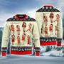 Nine Sweet Santa Ladies Dancing Ugly Christmas Sweater, Jumper