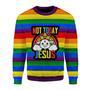 Not Today Jesus Ugly Christmas Sweater