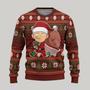 One Punch Man Anime Santa Saitama Custom Ugly Christmas Sweater, Jumpers