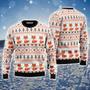 Orange Fox Ugly Christmas Sweater, Jumper, Fox Loves Xmas, Funny Christmas Ugly