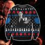 Phantasm Knitting Pattern Print Ugly Christmas Sweater