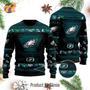 Philadelphia Eagles Football Team Logo Personalized Ugly Christmas Sweater