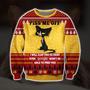 Piss Me Off Print Ugly Christmas Sweater