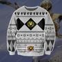 Power Rangers Knitting Pattern Print Ugly Christmas Sweater