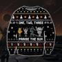 Praise The Sun Knitting Pattern Print Ugly Christmas Sweater