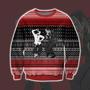 Pulp Frankenstein Print Ugly Christmas Sweater