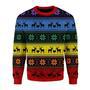 Rainbow Deer LGBT Ugly Christmas Sweater