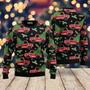 Red Truck And Pine Trees Pattern Ugly Christmas Sweater For Men & Women