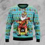 Santa and Ukulele Christmas Ugly Christmas Sweater