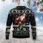 Santa Claus Fishing Ugly Christmas Sweater