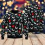 Santa Claus Laughing Pattern Ugly Christmas Sweater For Men & Women