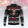 Santa Claus Love Gym Ugly Christmas Sweater