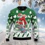 Santa Claus Skateboarding Ugly Christmas Sweater